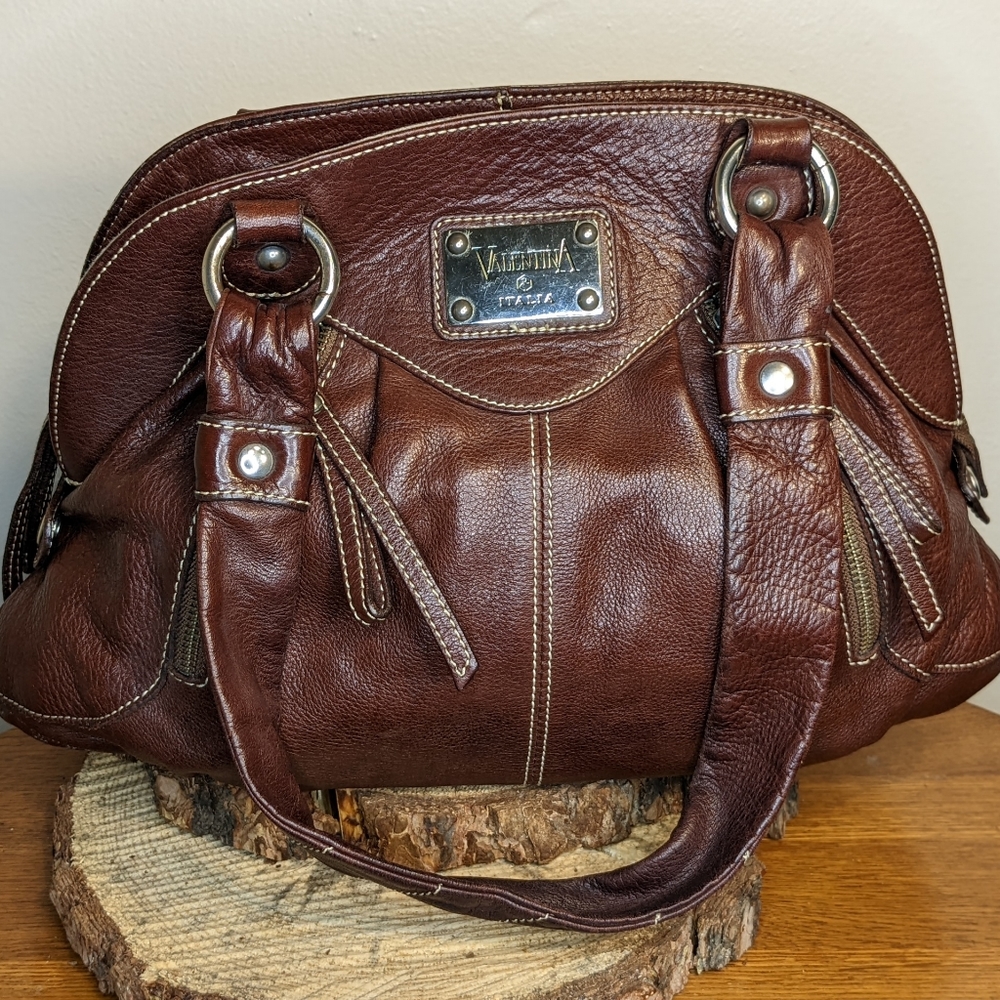 Valentina Italia made in Italy leather handbag purse